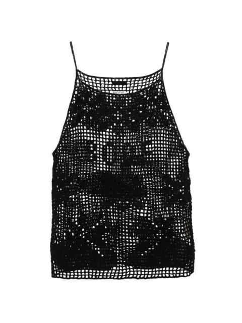 BODE Mansfield crochet-knit tank top