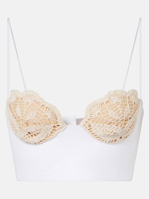 MAGDA BUTRYM Crochet cotton bustier top