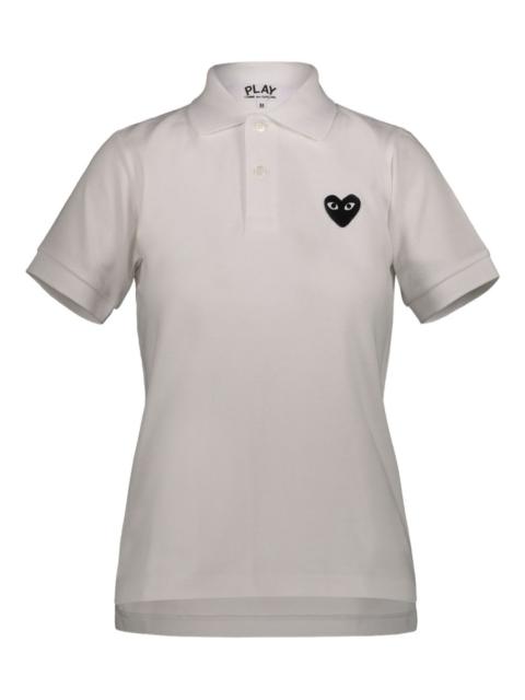Comme des Garçons PLAY embroidered-heart cotton polo