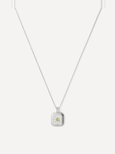 MISSOMA Sterling Silver August Birthstone Pendant Necklace
