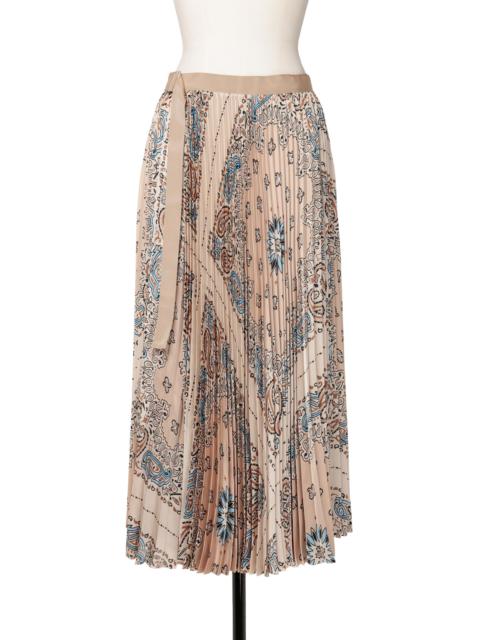 sacai Bandana Print Skirt