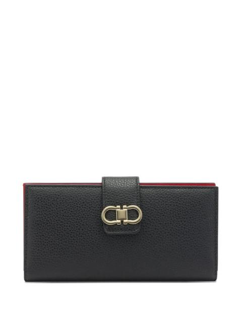 FERRAGAMO CONTINENTAL GANCINI WALLET IN NAPPA LEATHER