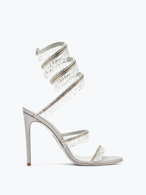 RENE CAOVILLA CHANDELIER SILVER SANDAL 105