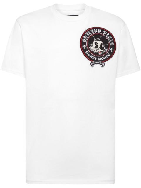 PHILIPP PLEIN Money Mouse-embroidered T-shirt
