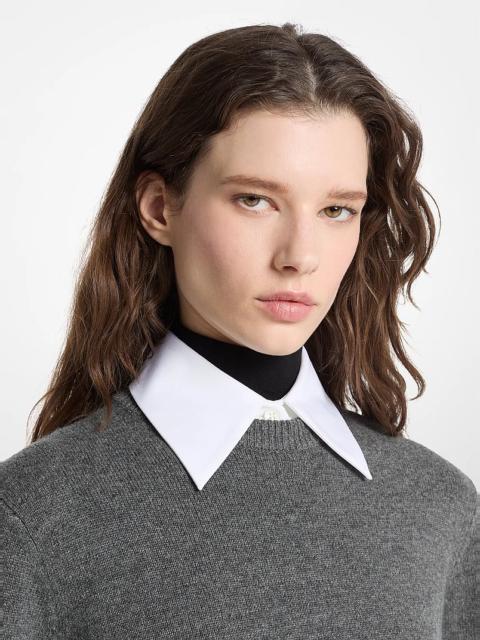 MICHAEL KORS COLLECTION Cotton Poplin Dickey