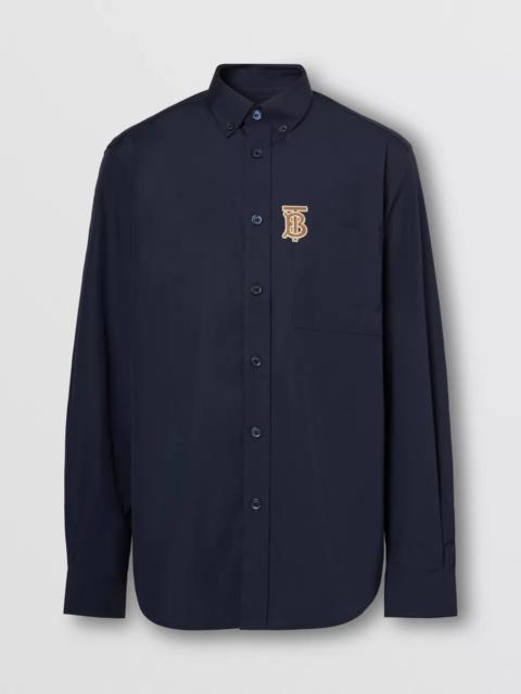 Burberry Monogrom Motif Stretch Cotton Poplin Shirt