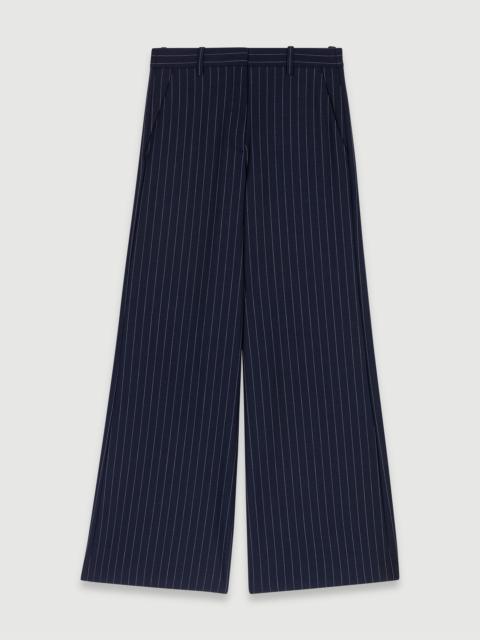 maje Striped trousers