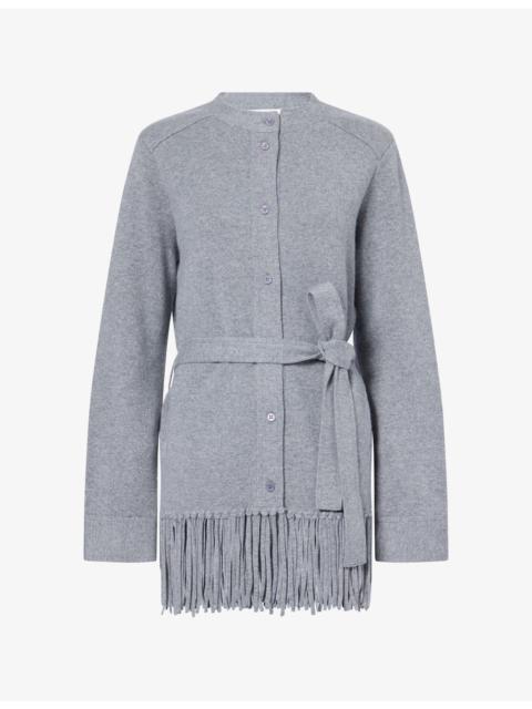 TWP Thea Fringed Cashmere Cardigan