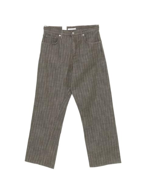 SUNFLOWER Wide Twist striped straight jeans