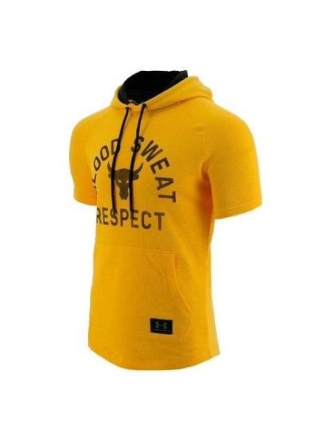 Under Armour Men's Under Armour Rock Sports hooded Short Sleeve Yellow 1326409-750