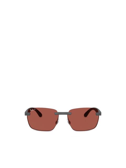 Ray-Ban rimless rectangle-frame sunglasses