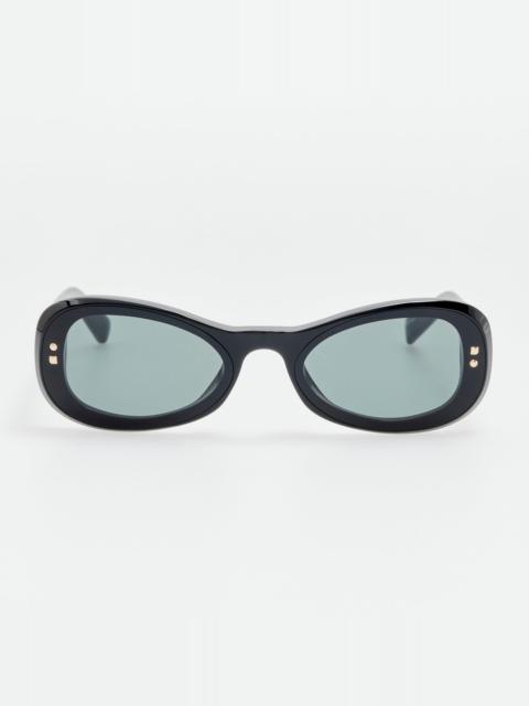 LINDA FARROW Cavallo Sunglasses in Black