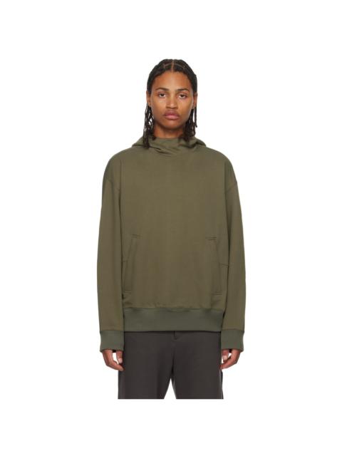 Boris Bidjan Saberi SSENSE Exclusive Khaki Cotton Hoodie | REVERSIBLE