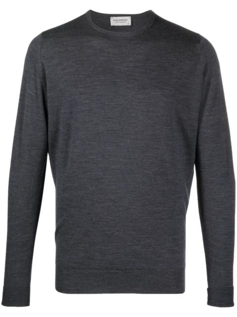 JOHN SMEDLEY plain crew-neck jumper
