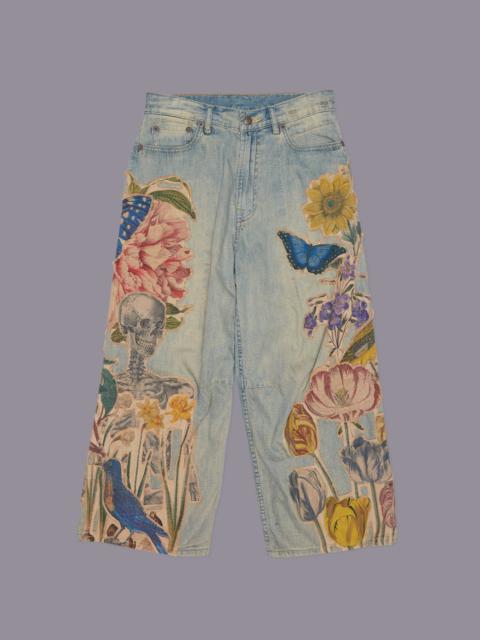 R13 ARTICULATED KNEE CROPPED JEAN