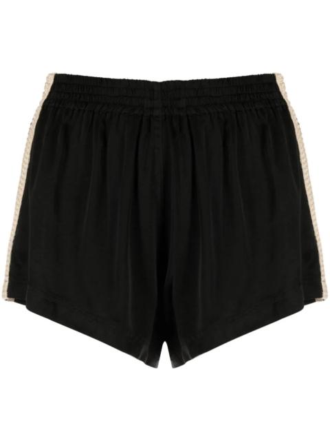 Palm Angels PALM ANGELS WOMEN Sporty Chic Short Shorts Black
