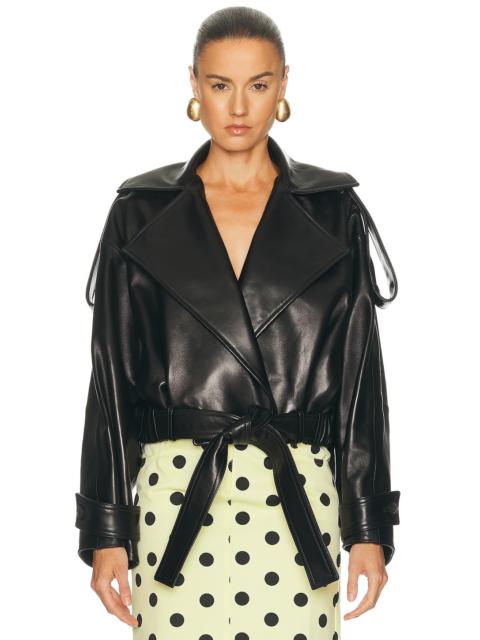 BRANDON MAXWELL Collins Trench Jacket