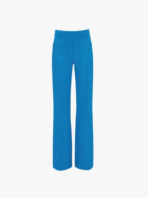 Victoria Beckham Alina Tailored Trouser In Sapphire Blue