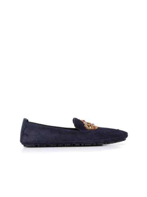 crown patch loafers