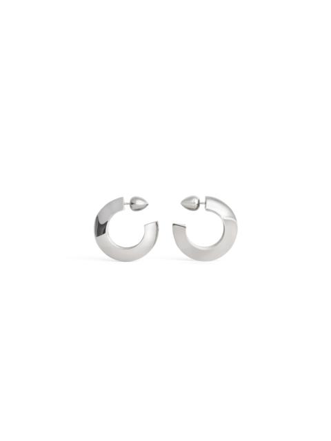 Alaïa EDGE HOOPS EARRINGS