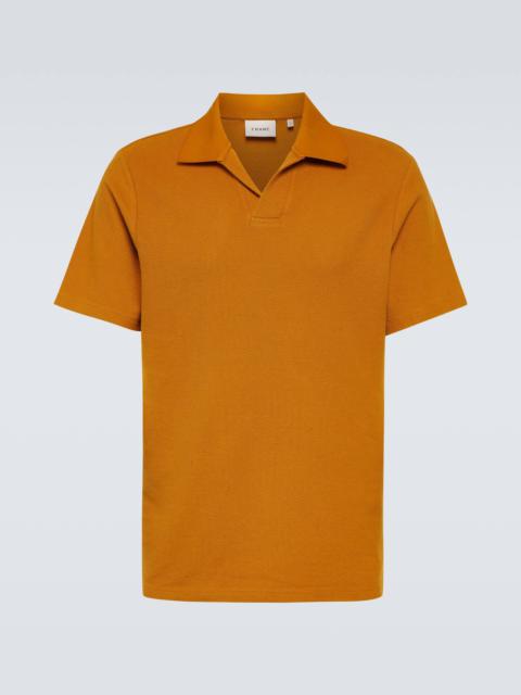 FRAME Cotton jacquard polo shirt