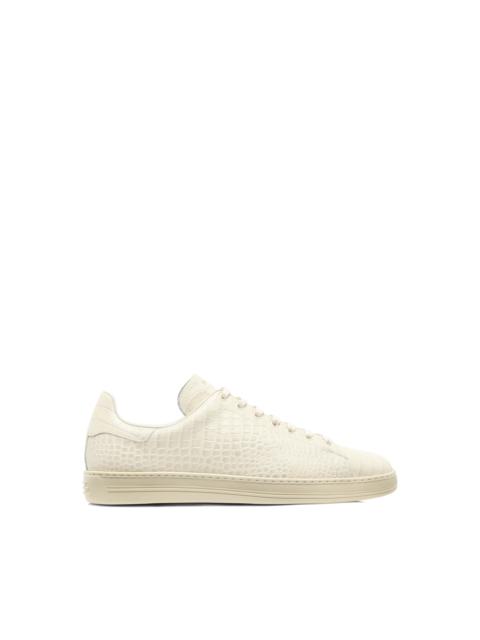 TOM FORD PRINTED ALLIGATOR WARWICK SNEAKER