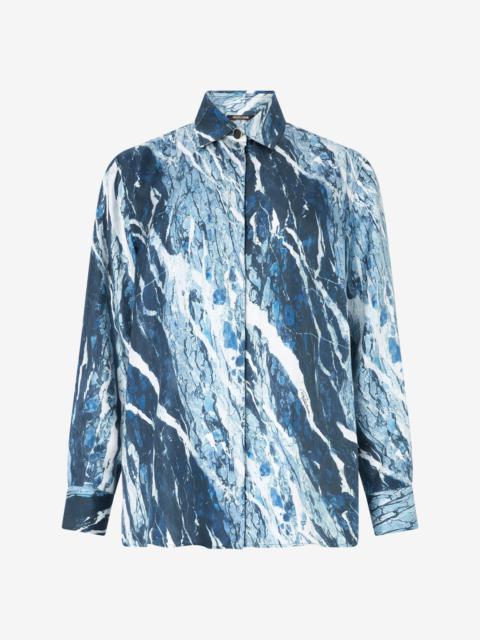 Roberto Cavalli Marble-Print Shirt