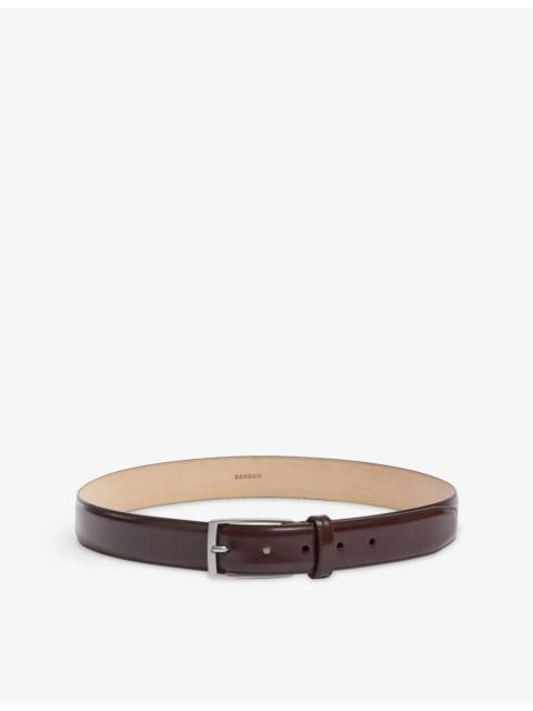 Sandro Glazed leather belt