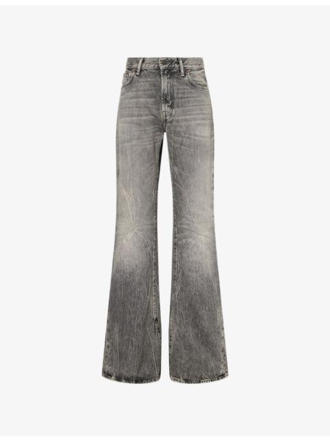 Acne Studios Bootcut-Leg High-Rise Denim Jeans