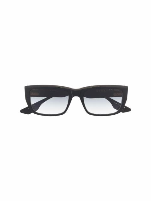 gradient rectangle-frame sunglasses