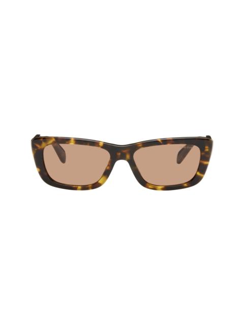 Miu Miu Brown Cat-Eye Sunglasses