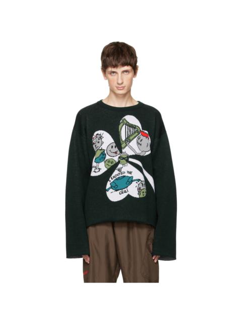 ROBYN LYNCH Green Oversized Hoodie | ssense | REVERSIBLE