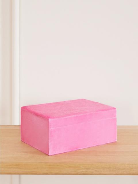 SOPHIE BILLE BRAHE Trésor velvet jewelry box Pink