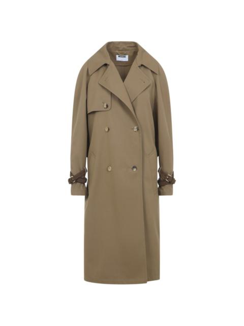 Moschino belt buckled coat