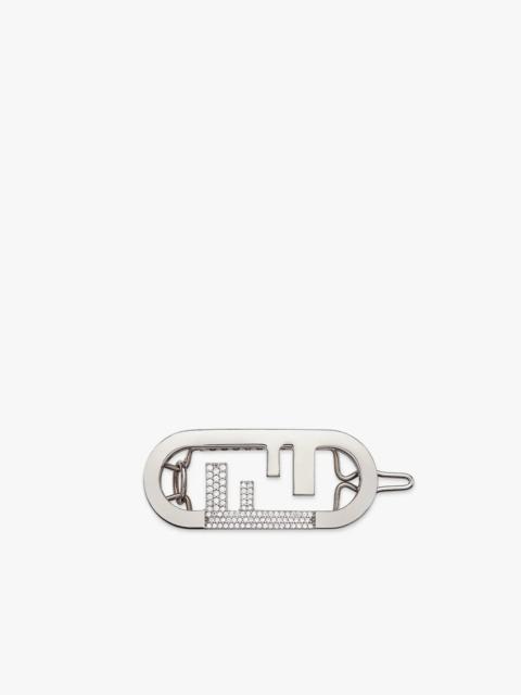 FENDI Silver-colored hair clip