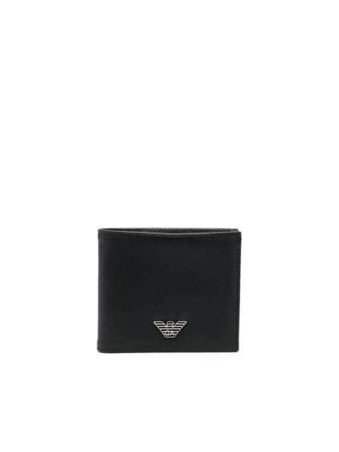 EMPORIO ARMANI logo-plaque bi-fold wallet