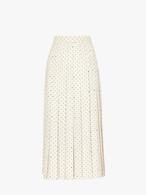 FENDI White silk skirt