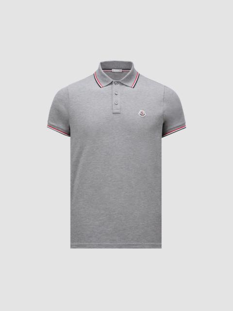 Moncler men’s polo outlet gray