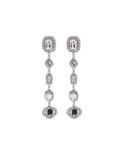 Alessandra Rich crystal-embellished drop earrings