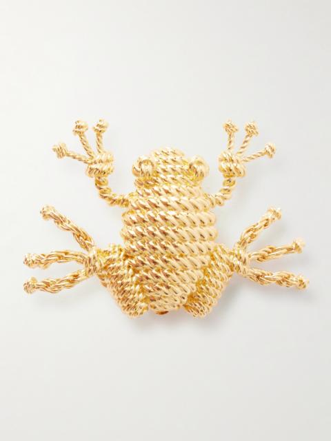 Loewe Frog Gold-tone Brooch