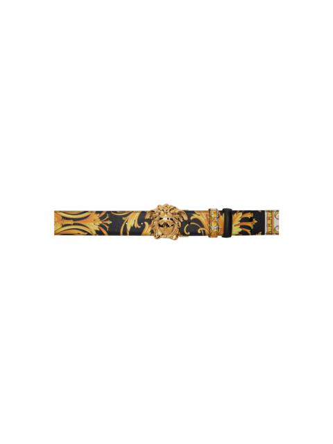 Black & Gold Barocco Reversible Belt