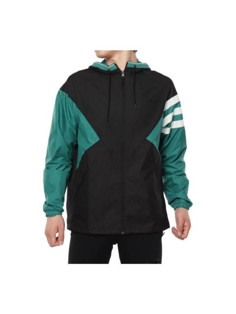 adidas Neo M CS XIELD WB Sports Jacket 'Black Green' DW8098