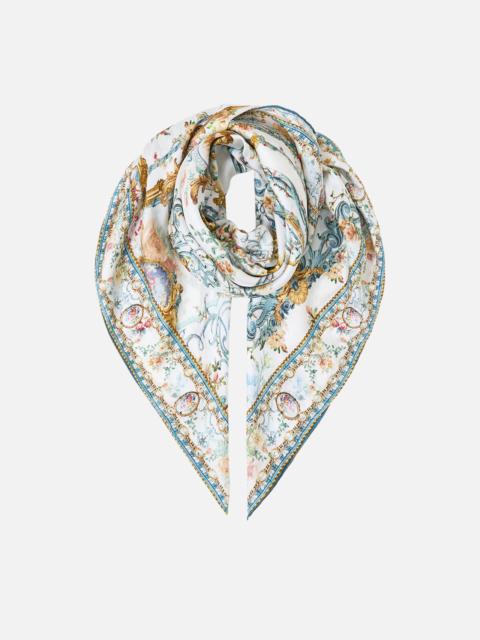 CAMILLA LARGE CRYSTALLED SILK SQUARE SCARF BALLAD OF THE BIBLIOTHÈQUE