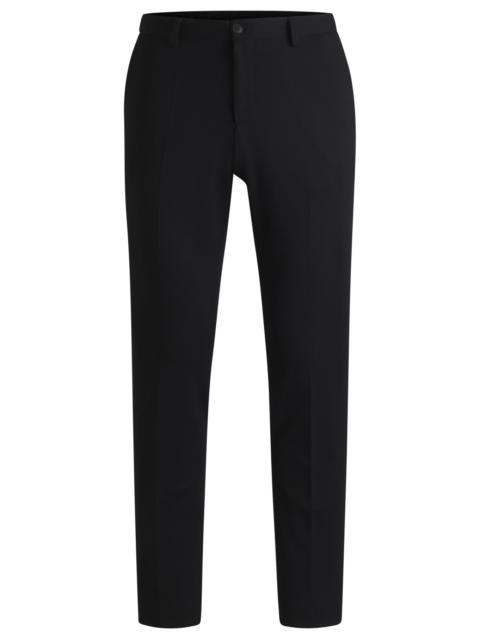 BOSS SLIM-FIT TROUSERS IN WASHABLE STRETCH FABRIC