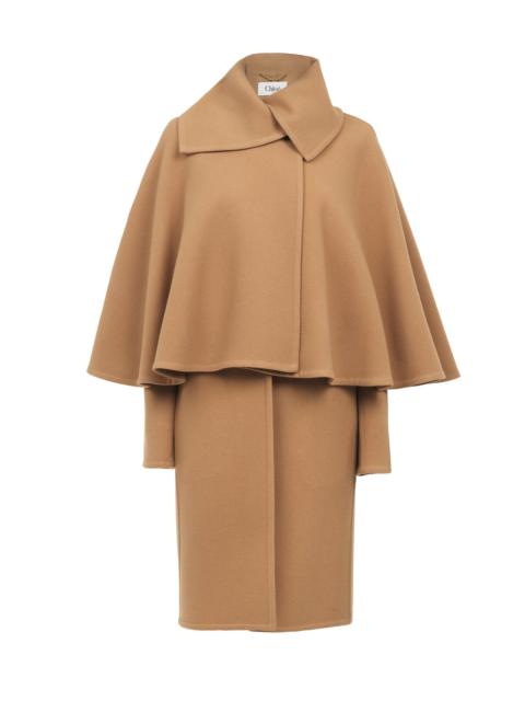 CAPE COAT IN WOOL & CASHMERE