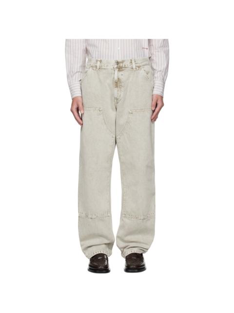 Carhartt Gray Double Knee Jeans