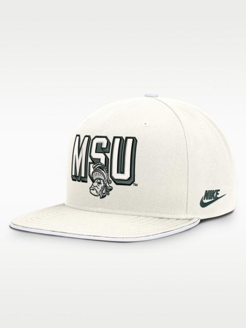 Nike Michigan State Legacy Letter & Mascot Pro Men's Nike Dri-FIT College Adjustable Hat