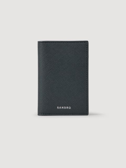 Sandro RECONSTITUTED LEATHER LEATHER WALLET