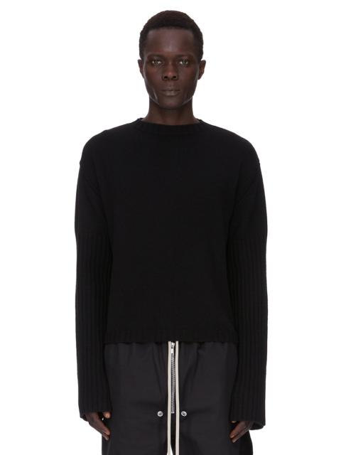 Rick Owens Black Concordians Round Neck Sweater