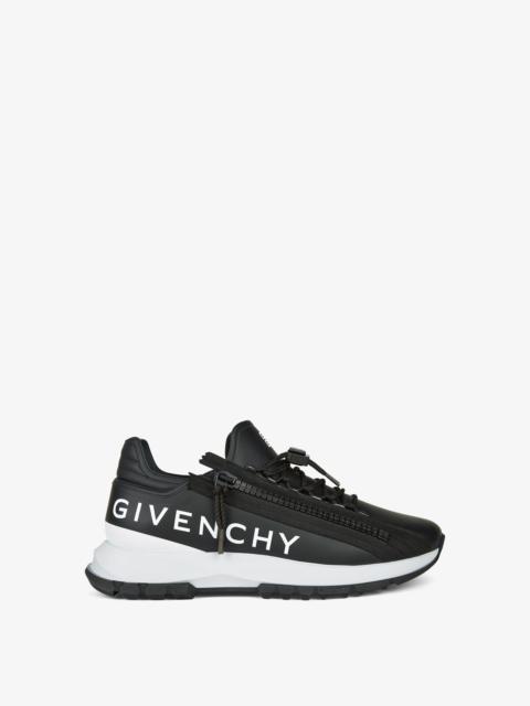 Givenchy SPECTRE RUNNER SNEAKERS IN LEATHER WITH ZIP